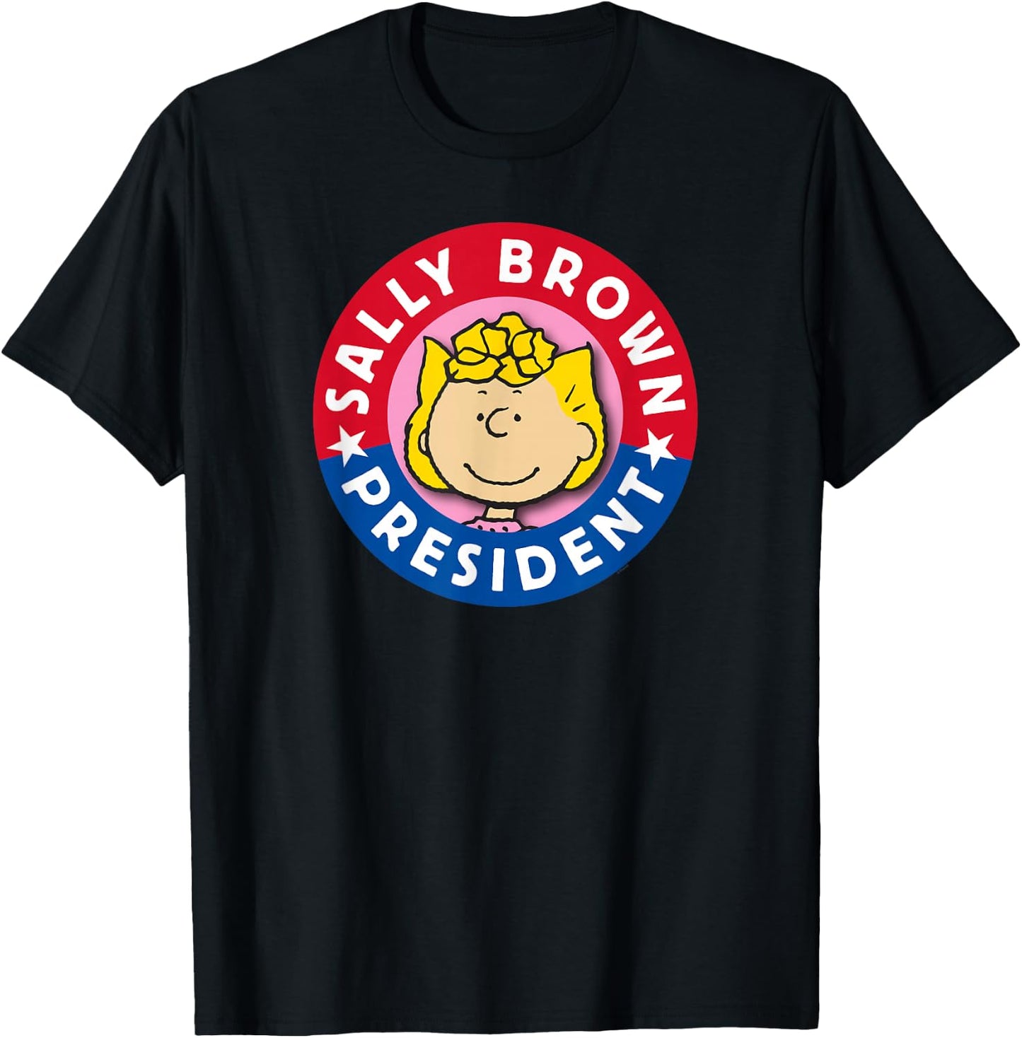 Peanuts Sally Brown as President T-Shirt - T-Shirt | Black