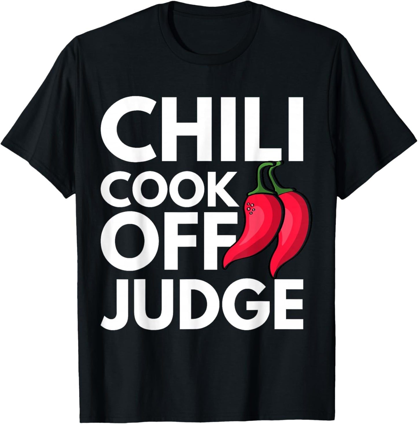 Chili Cook Off Judge Red Chili T-Shirt - T-Shirt | Black