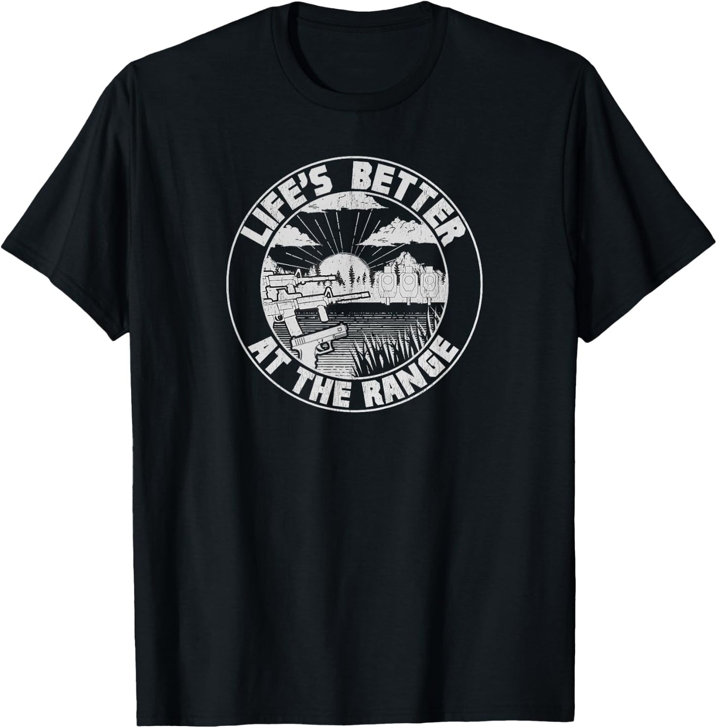 2A Pro-Gun 2nd Amendment Shooting Range T-Shirt - T-Shirt | Black