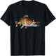 Walleye Fish Art Walleye Fishing Clothing Gift Fisherman T-Shirt - T-Shirt | Black