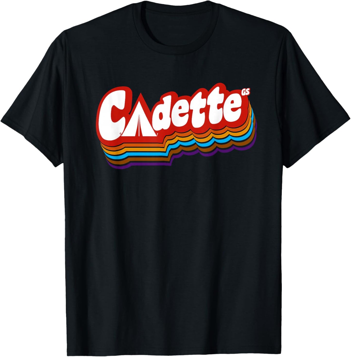 Girls Cadette retro troop | Scouting T-Shirt - T-Shirt | Black