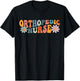 Orthopedic Nurse Ortho Nursing Gifts Groovy Orthopedic Nurse Ortho Nursing Black -Adults Small Regular Fit Short Sleeve Cotton 60% Polyester 40% T-Shirt - T-Shirt | Black