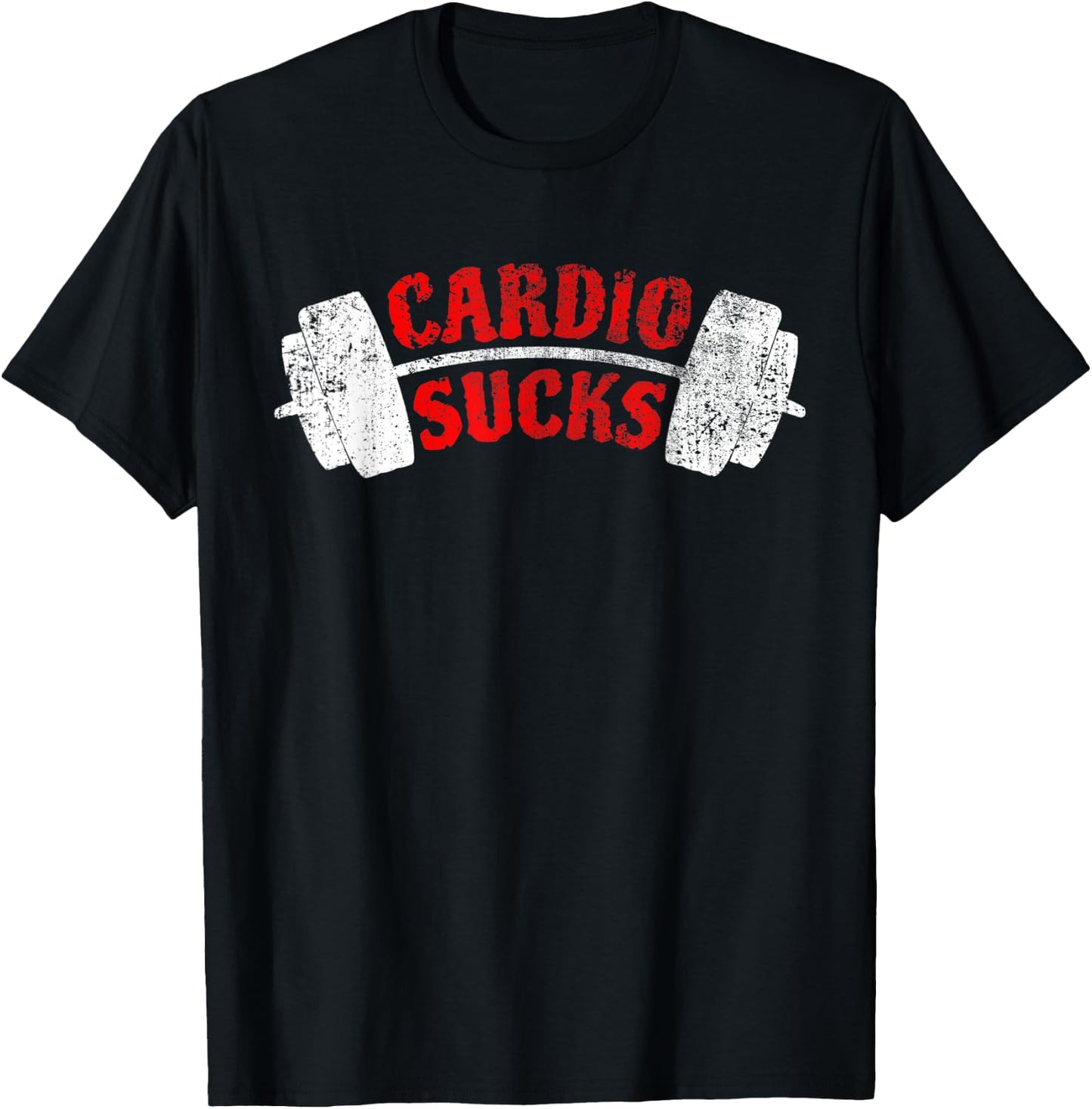 Cardio Sucks at the gym T-Shirt - T-Shirt | Black