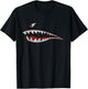 Shark Teeth Nose Art Warhawk P-40 A-10 Warthog War Plane T-Shirt - T-Shirt | Black