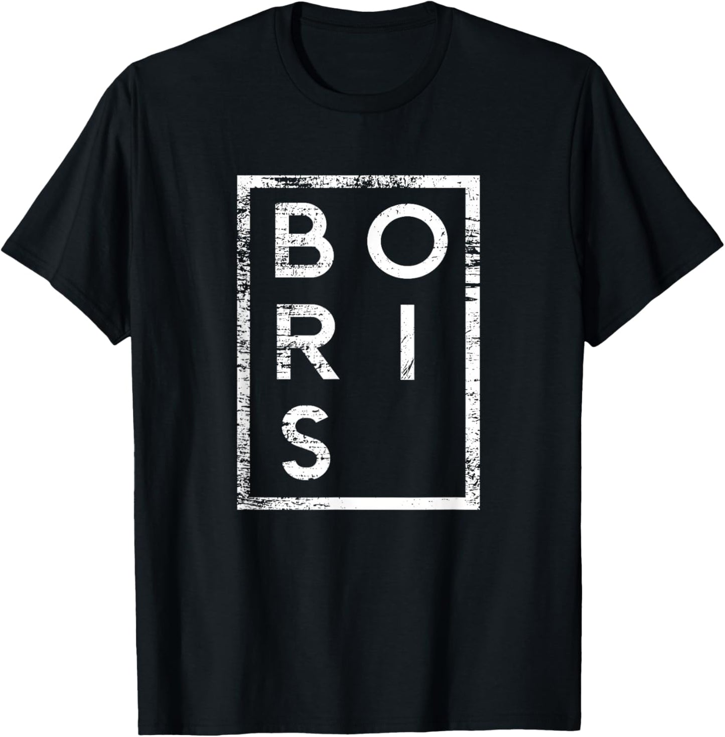 Boris Minimalismus T-Shirt - T-Shirt | Black
