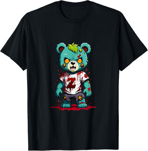 Teddy Bear Scary Zombie Halloween Costume T-Shirt - T-Shirt | Black