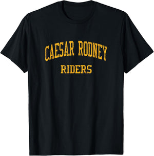 Caesar Rodney High School HS Camden DE Vintage Sports T-Shirt - T-Shirt | Black