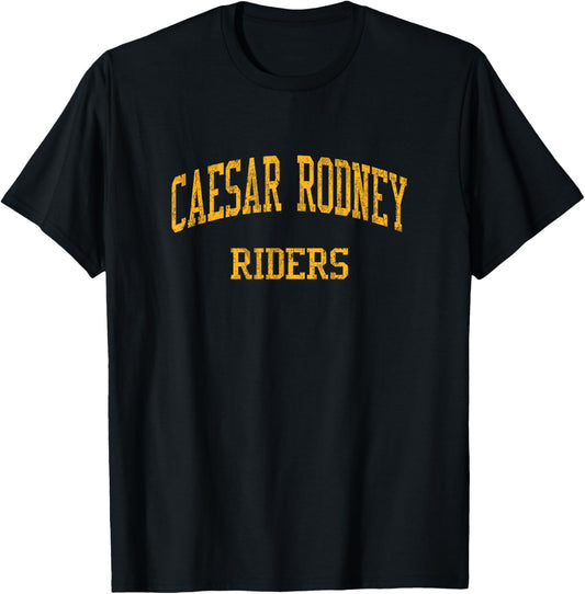 Caesar Rodney High School HS Camden DE Vintage Sports T-Shirt - T-Shirt | Black