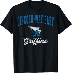 Lincoln-Way East High School Griffins C7 T-Shirt - T-Shirt | Black