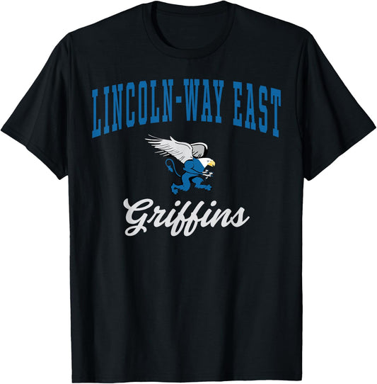 Lincoln-Way East High School Griffins C7 T-Shirt - T-Shirt | Black