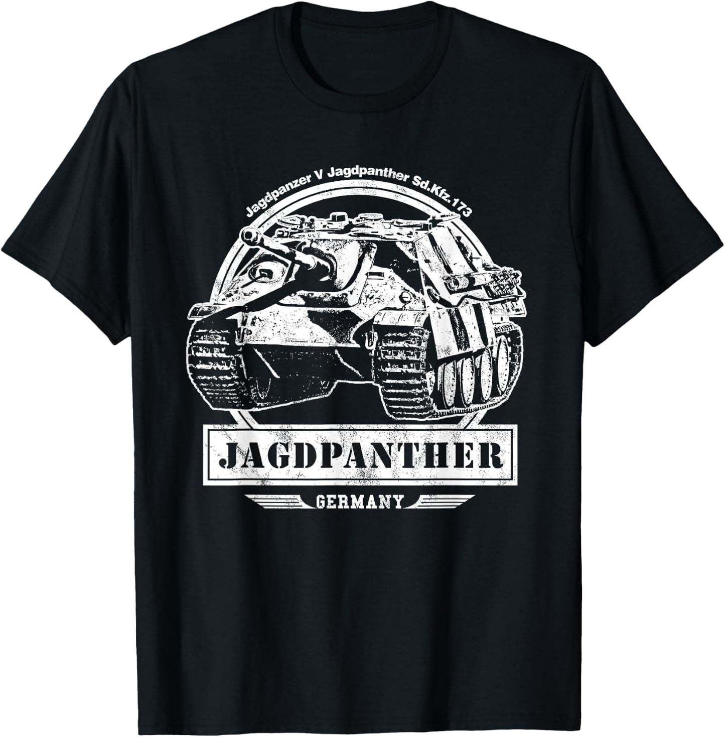 Jagdpanther WW2 German Tank Shirt T-Shirt - T-Shirt | Black
