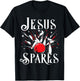 Jesus Spares T Shirt Funny Christian Bowling God Gift T-Shirt - T-Shirt | Black