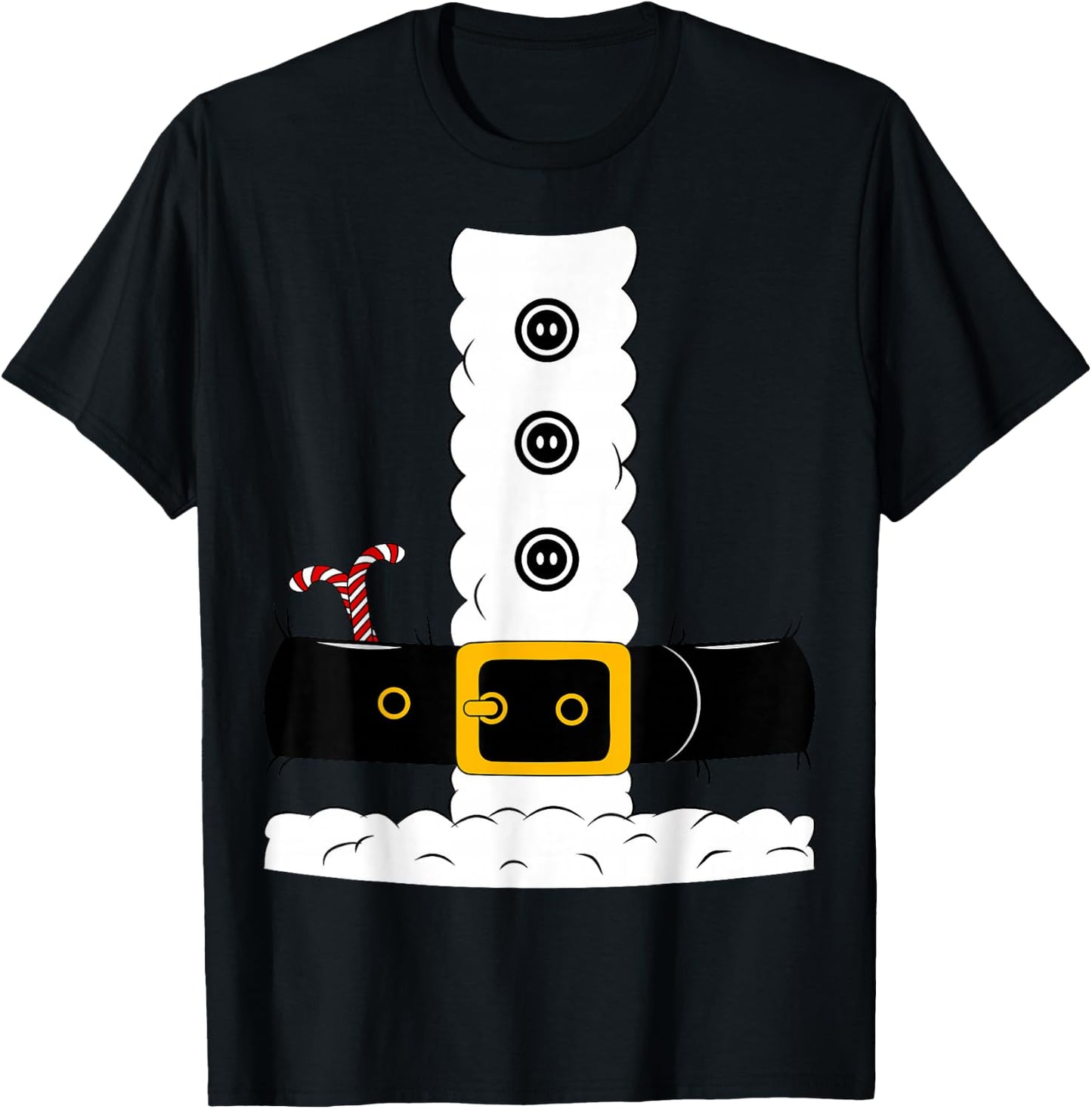 Christmas Santa Claus Suit Adult Men Women Kids Gift T-Shirt - T-Shirt | Black