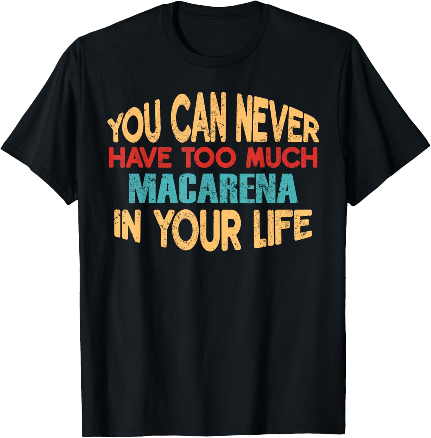 Funny Macarena Personalised First Name Joke Item T-Shirt - T-Shirt | Black