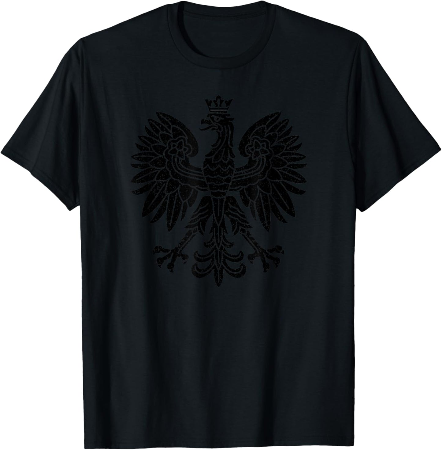 Poland Eagle Symbol Flag Polish Coat of Arms Emblem T-Shirt - T-Shirt | Black