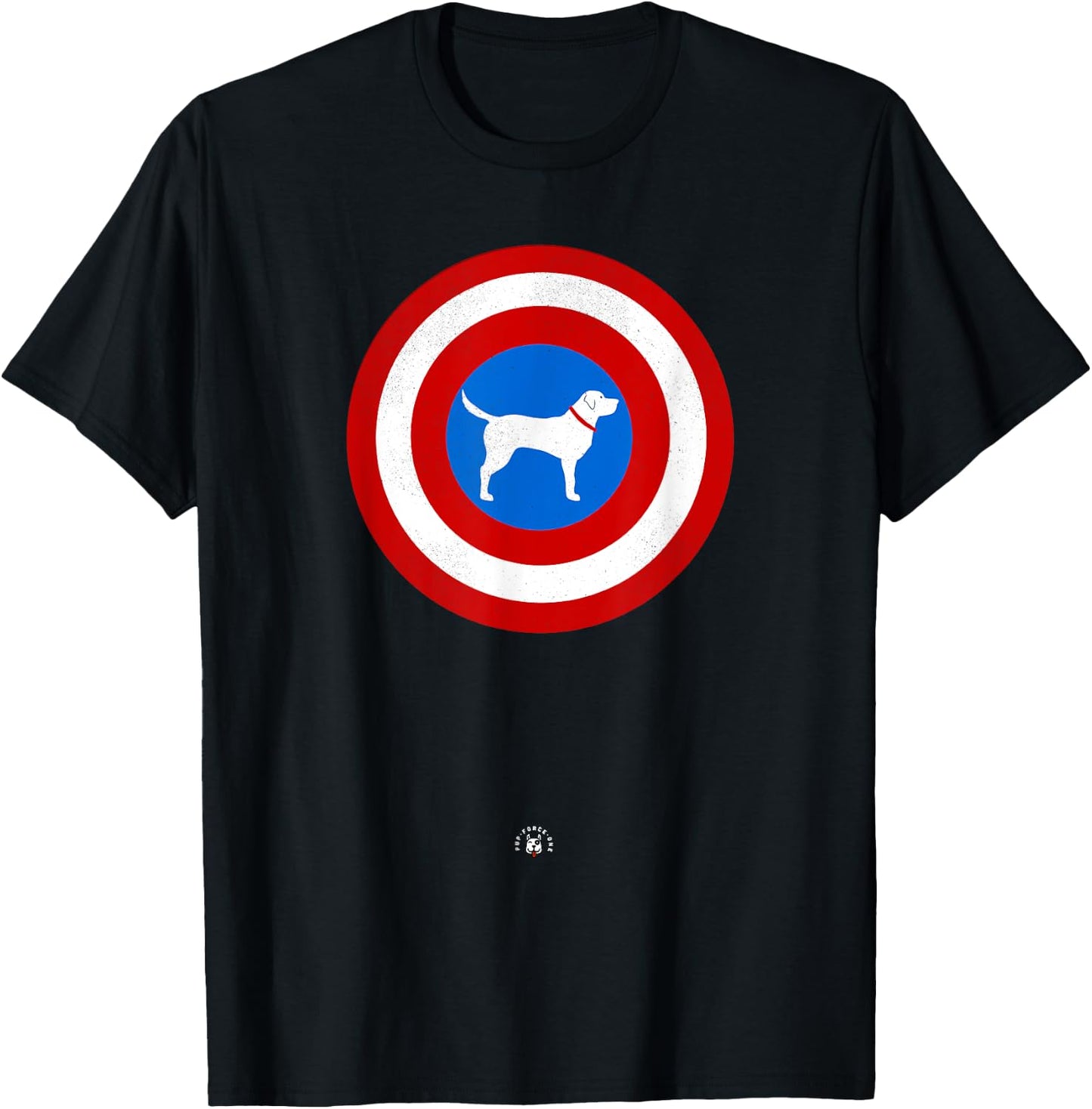 Cute Graphic Superhero Dog - Captain Labrador Men Women Kids T-Shirt - T-Shirt | Black