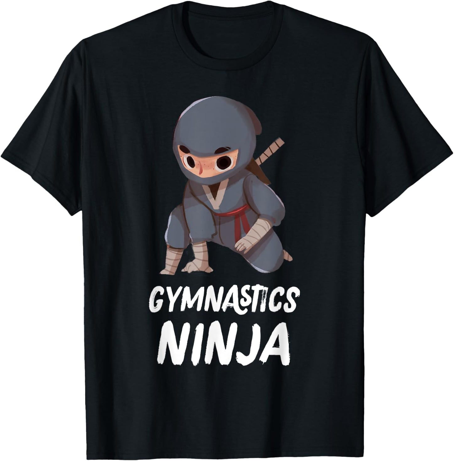 Gymnastics Ninja Boy Funny Sport T-Shirt - T-Shirt | Black