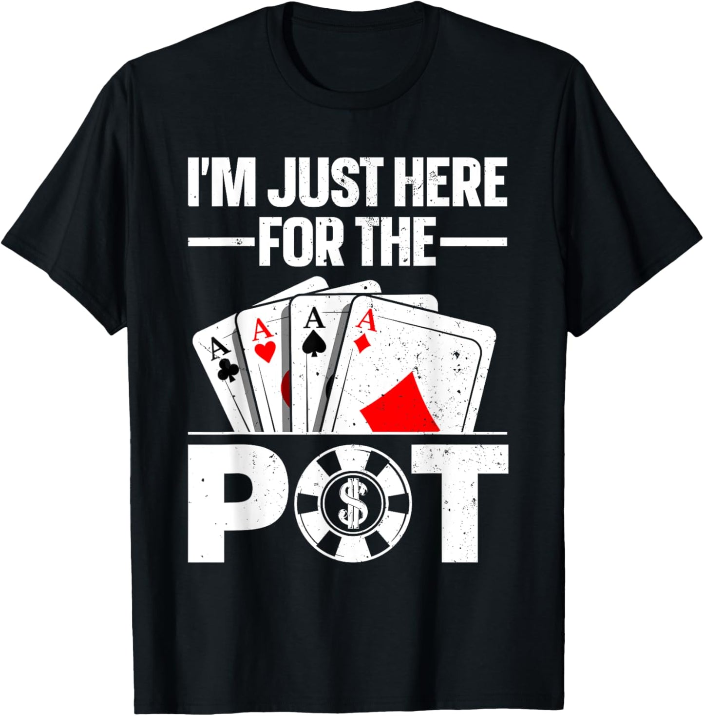 Funny Poker Lover Design Women Casino Poker Players T-Shirt - T-Shirt | Black