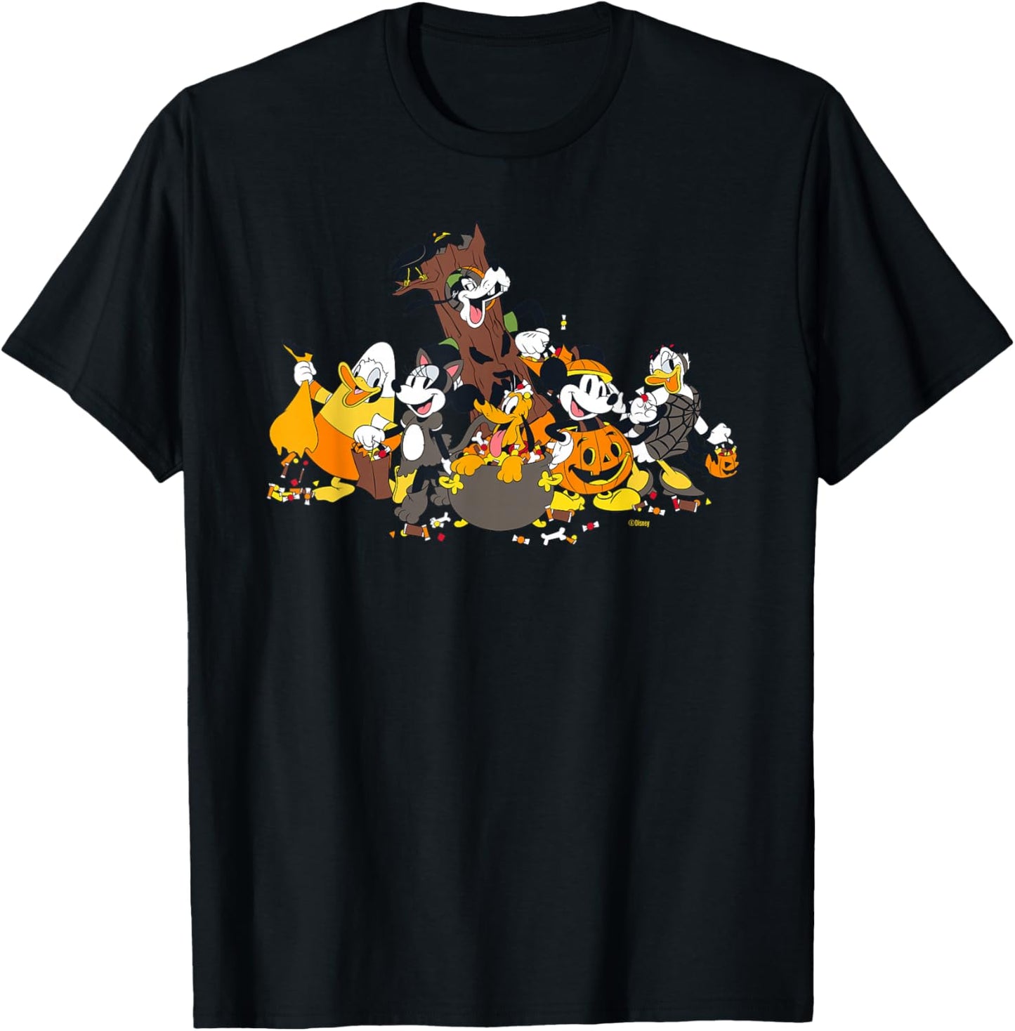 Disney Mickey Mouse and Friends Spooky Halloween Costumes T-Shirt - T-Shirt | Black