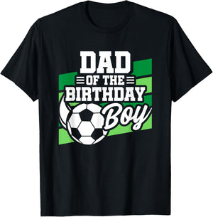 Soccer Birthday - Birthday Dad - Boys Soccer Birthday T-Shirt - T-Shirt | Black