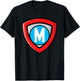 Letter M - Superhero symbol T-Shirt - T-Shirt | Black