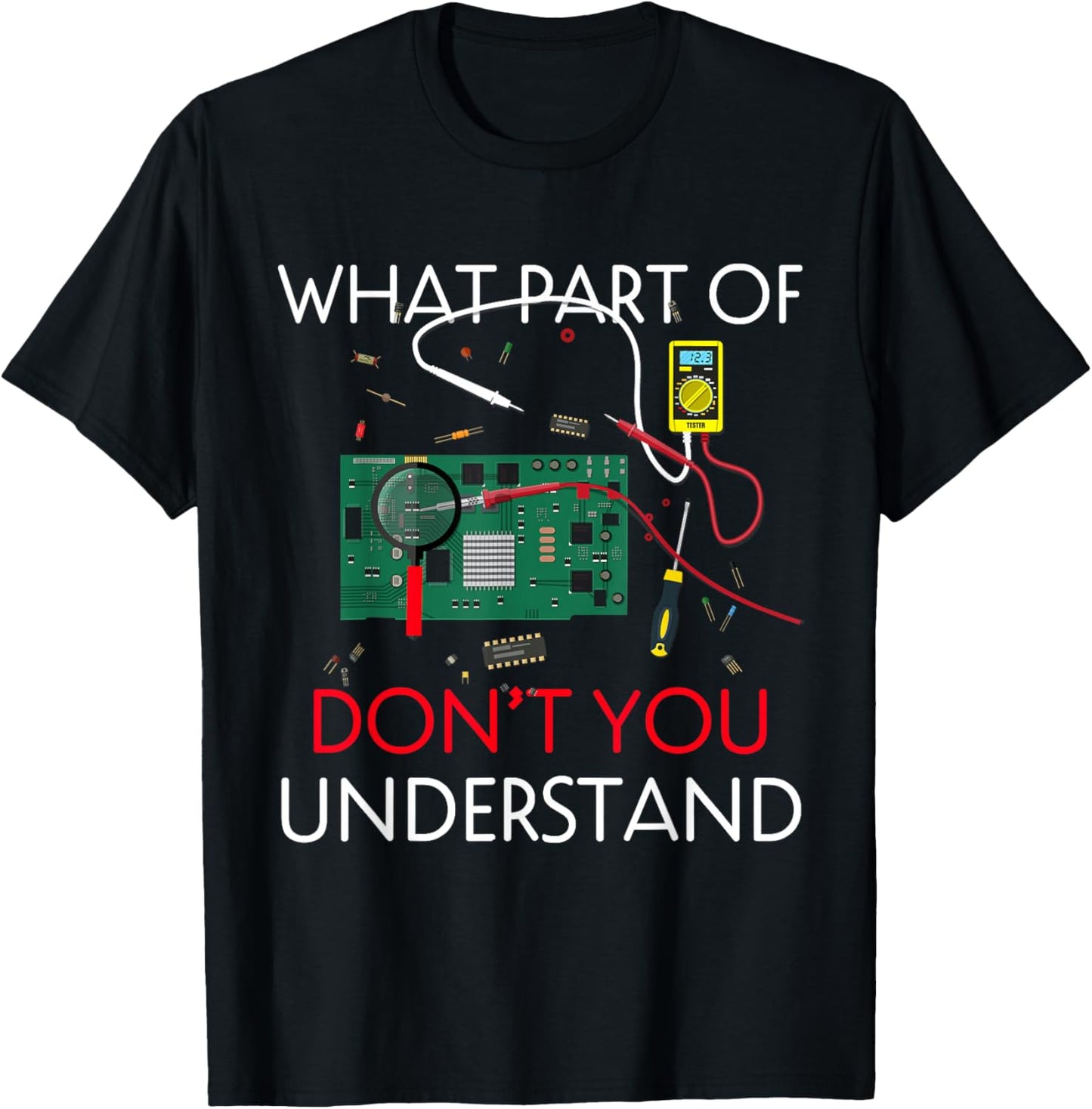 Electrical Engineer Funny Shirt Electrical Engineering T-Shirt - T-Shirt | Black
