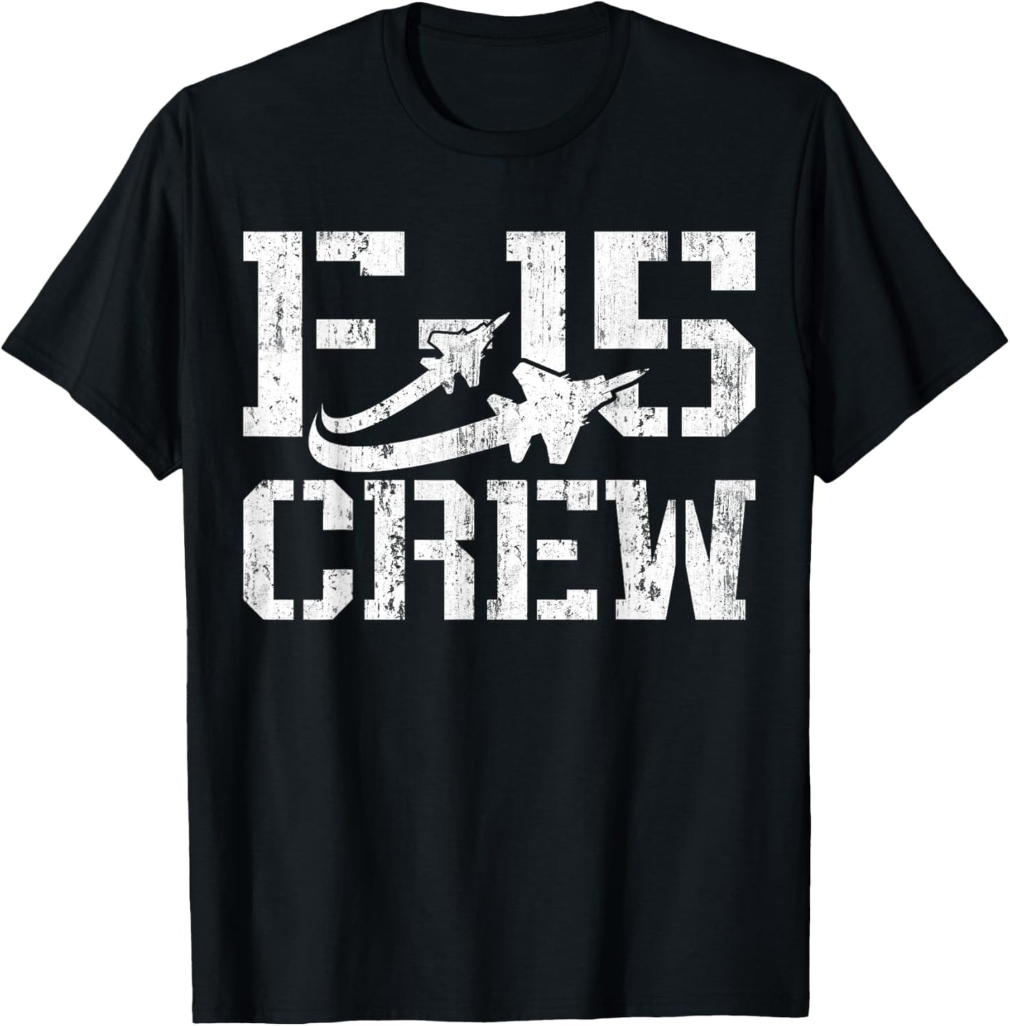Eagle F-15 Jet Fighter Crew and Team Fighter Jet T-Shirt - T-Shirt | Black