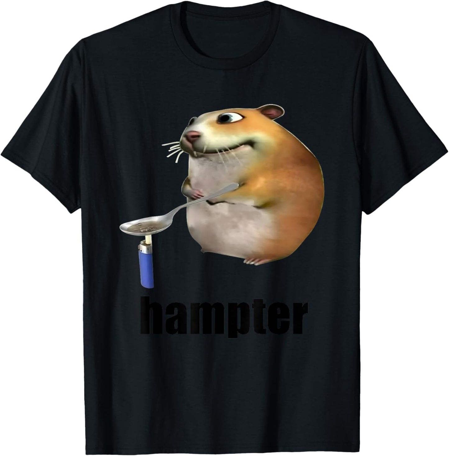 Hampter Grilling Honey Funny Hamster T-Shirt - T-Shirt | Black