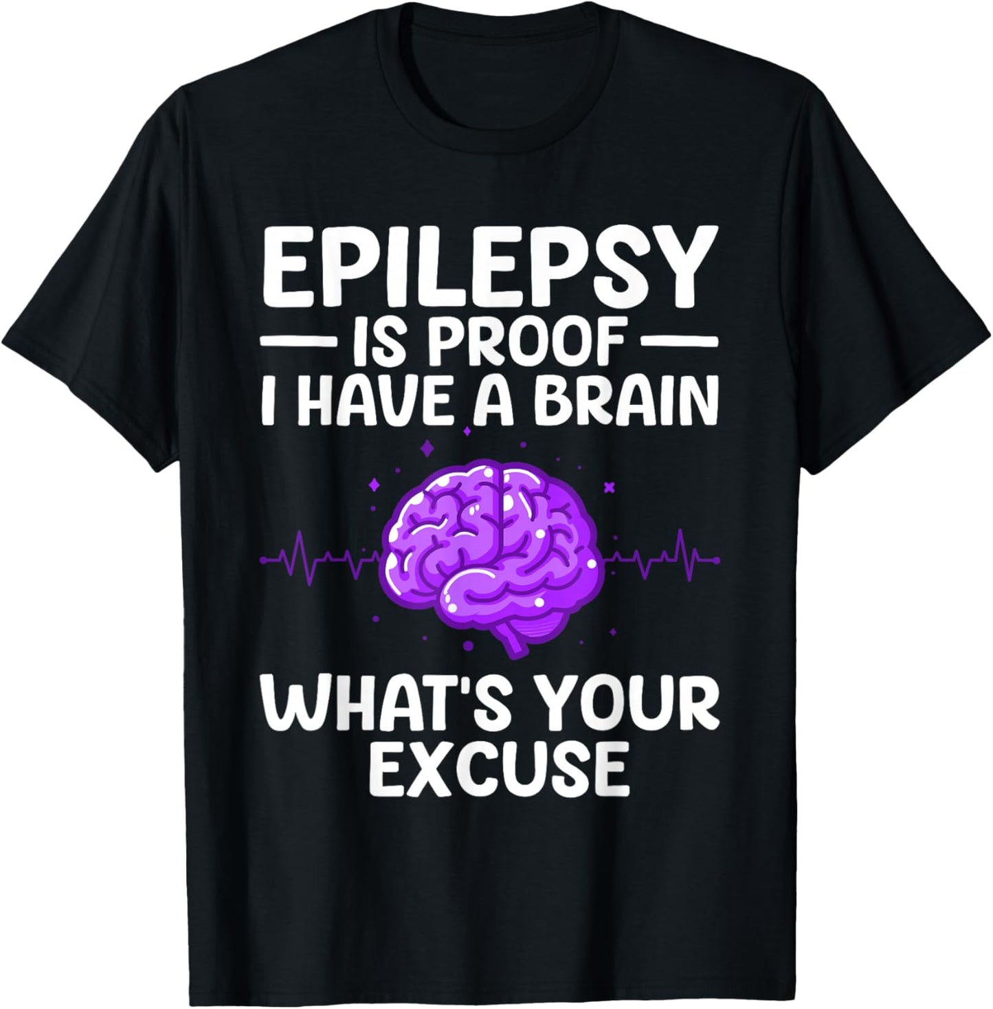 Epilepsy Women Kids Epileptic Epilepsy Awareness T-Shirt - T-Shirt | Black