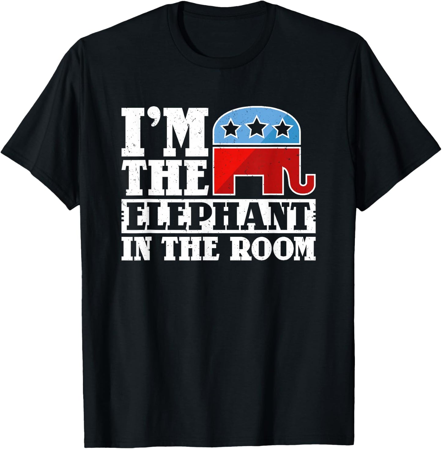 Republican GOP Conservative I'm the Elephant in the Room T-Shirt - T-Shirt | Black