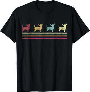Funny Chihuahua Mom Chihuahua Dad Retro Vintage Chihuahua T-Shirt - T-Shirt | Black