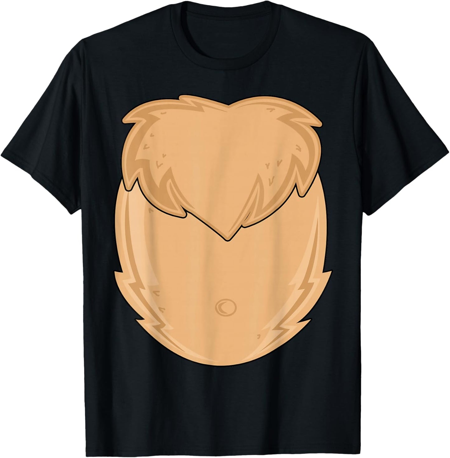 Reindeer Christmas Xmas Costume Cute Hairy Men Boy Kids Gift T-Shirt - T-Shirt | Black
