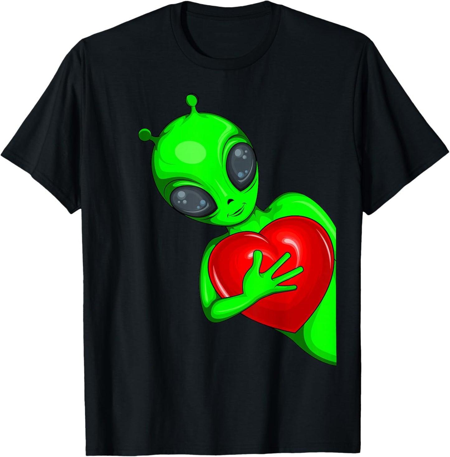 Alien Ufo Children's Women's T-Shirt - T-Shirt | Black