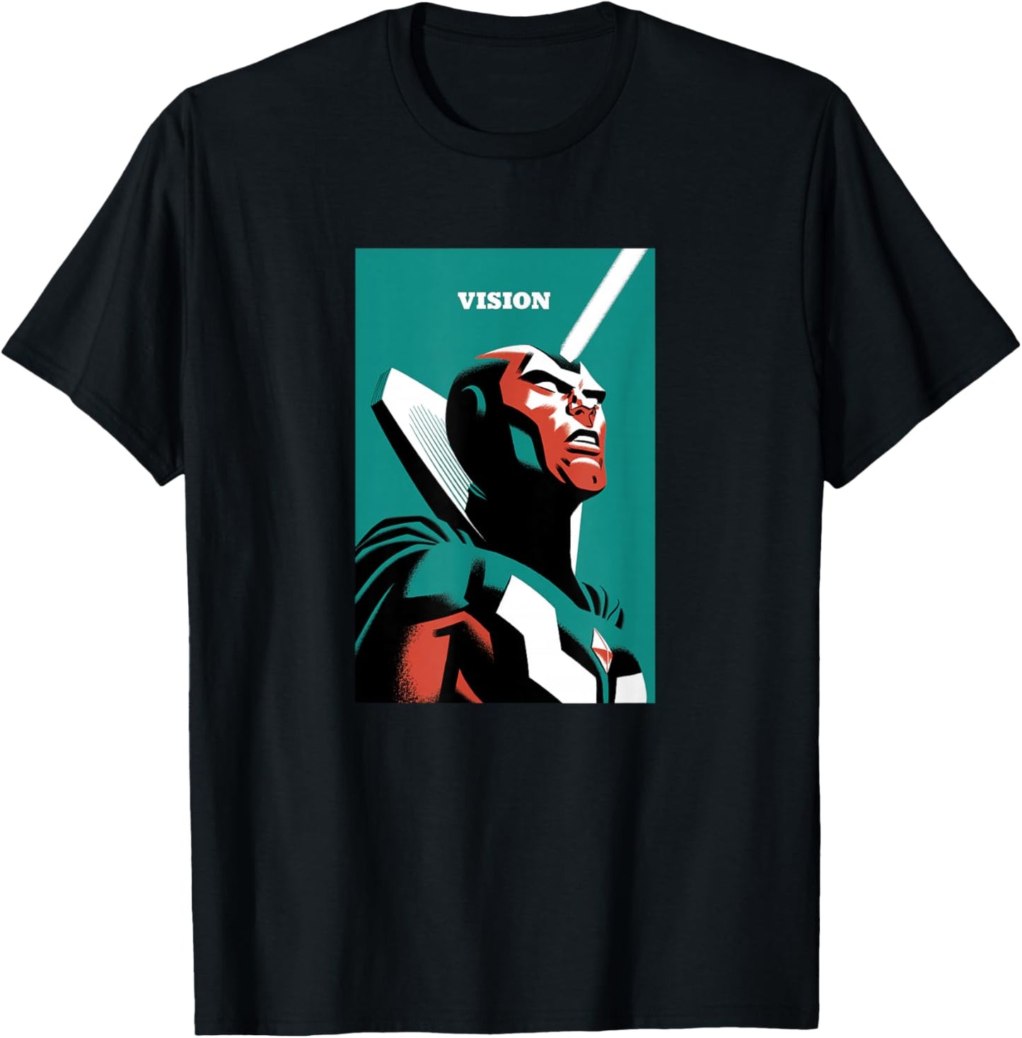 Marvel Vision Simple Poster T-Shirt - T-Shirt | Black