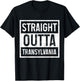 Straight Outta Transylvania Romania Romanian Pride T-Shirt - T-Shirt | Black