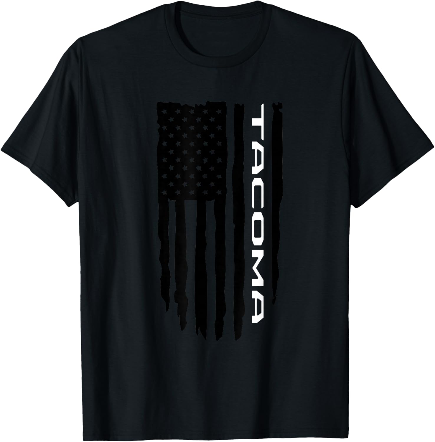 Wandering Wheels Men's Tacoma PreRunner American Flag Shirt T-Shirt - T-Shirt | Black
