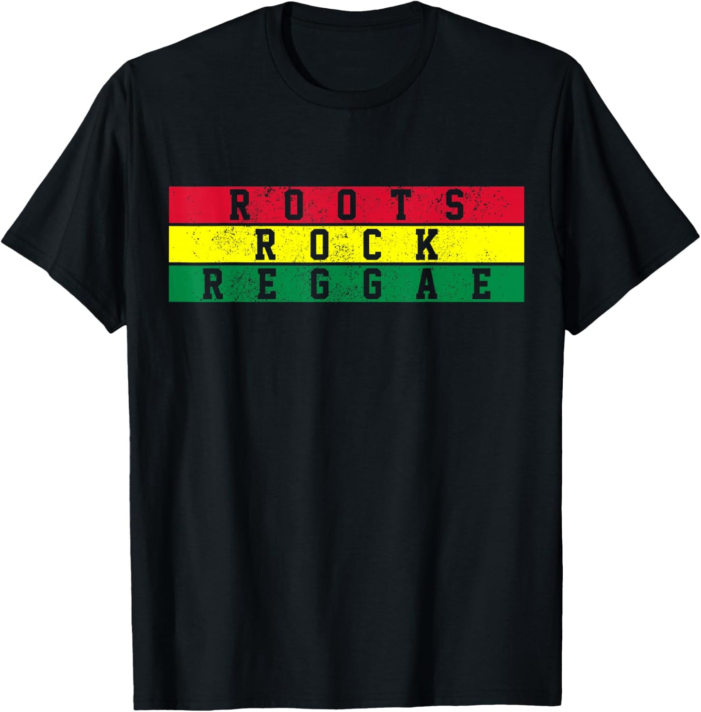 Reggae Music - Roots Rock Jamaica Rastafari Rasta Gift T-Shirt - T-Shirt | Black
