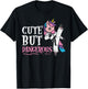 Unicorn Cute But Dangerous Karate Taekwondo Girls Gift T-Shirt - T-Shirt | Black