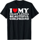I Love My Crazy Latina Beautiful Girlfriend GF T-Shirt - T-Shirt | Black