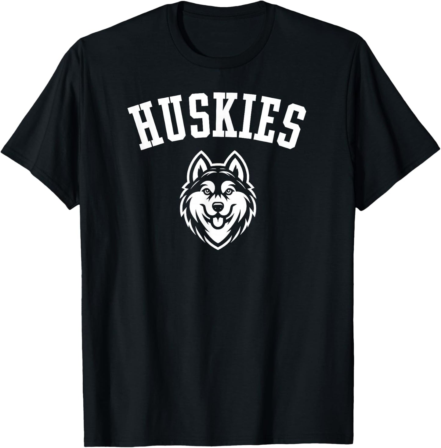 Huskies Mascot for Youth Teams Players and Fans T-Shirt - T-Shirt | Black