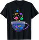 Unique Space Design Galaxy in a Teacup Universe Mars Moon T-Shirt - T-Shirt | Black