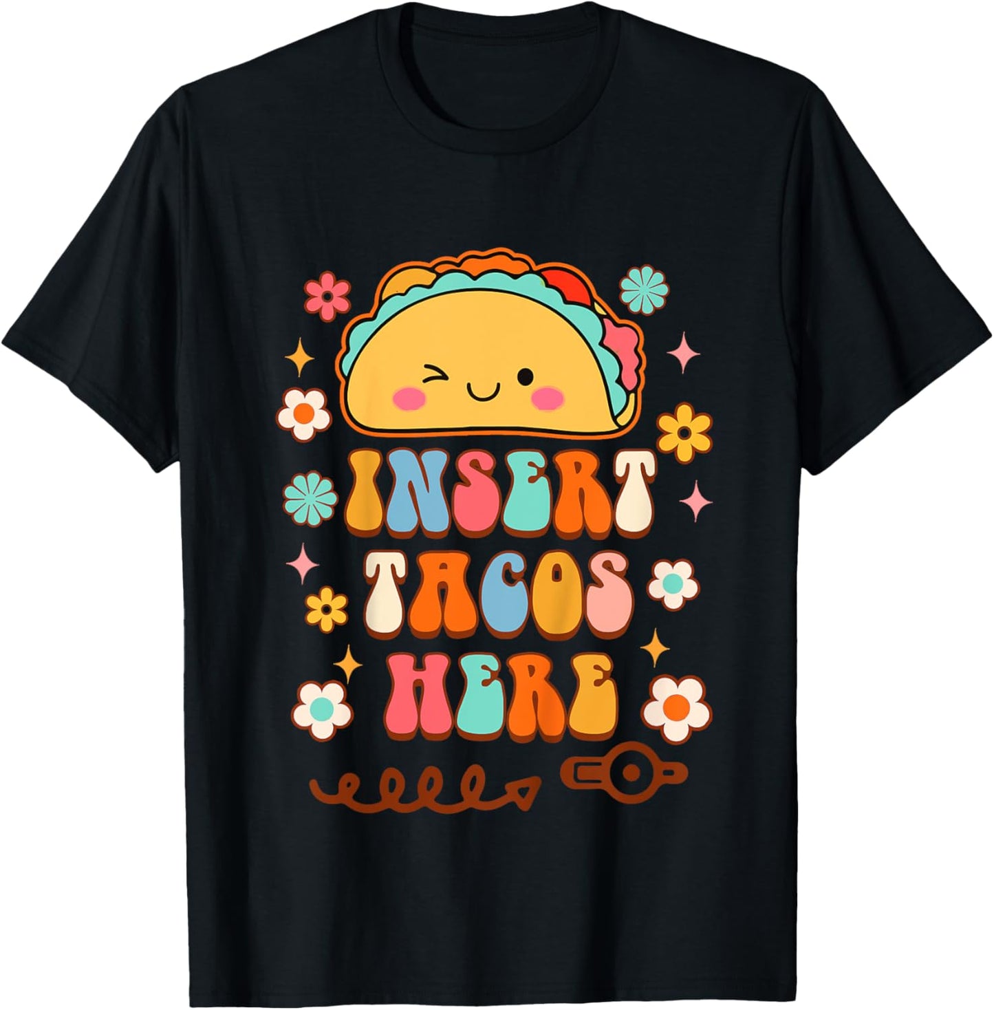 Kids Tubie Cutie G-Button Gastrostomy Button Insert Tacos Here T-Shirt - T-Shirt | Black