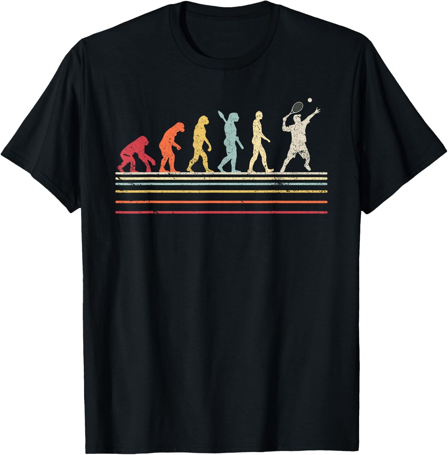 Funny Tennis Shirt. Retro Style T-Shirt - T-Shirt | Black