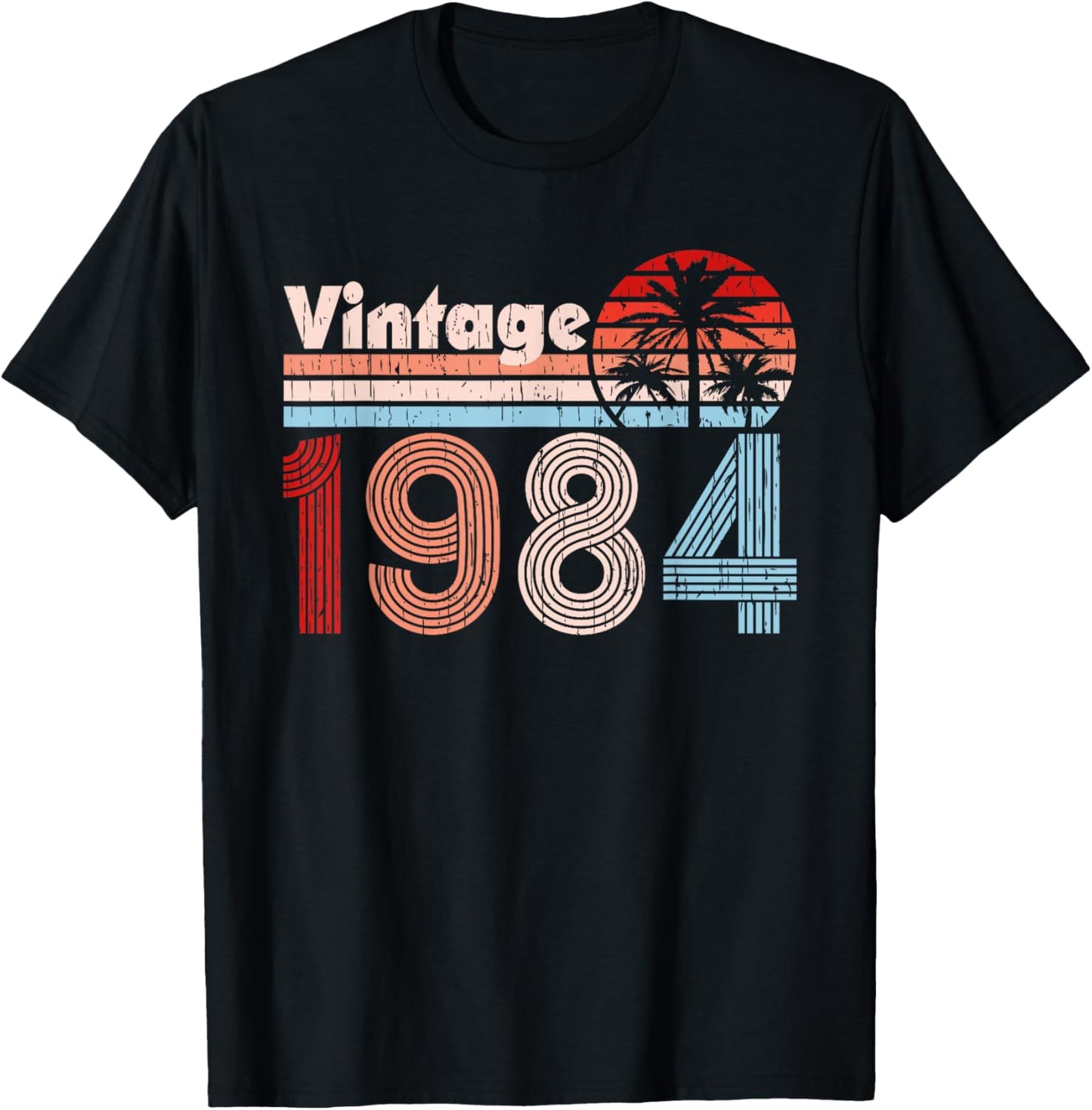 1984 Vintage 42nd Birthday 42 Years Old Retro Graphic T-Shirt - T-Shirt | Black