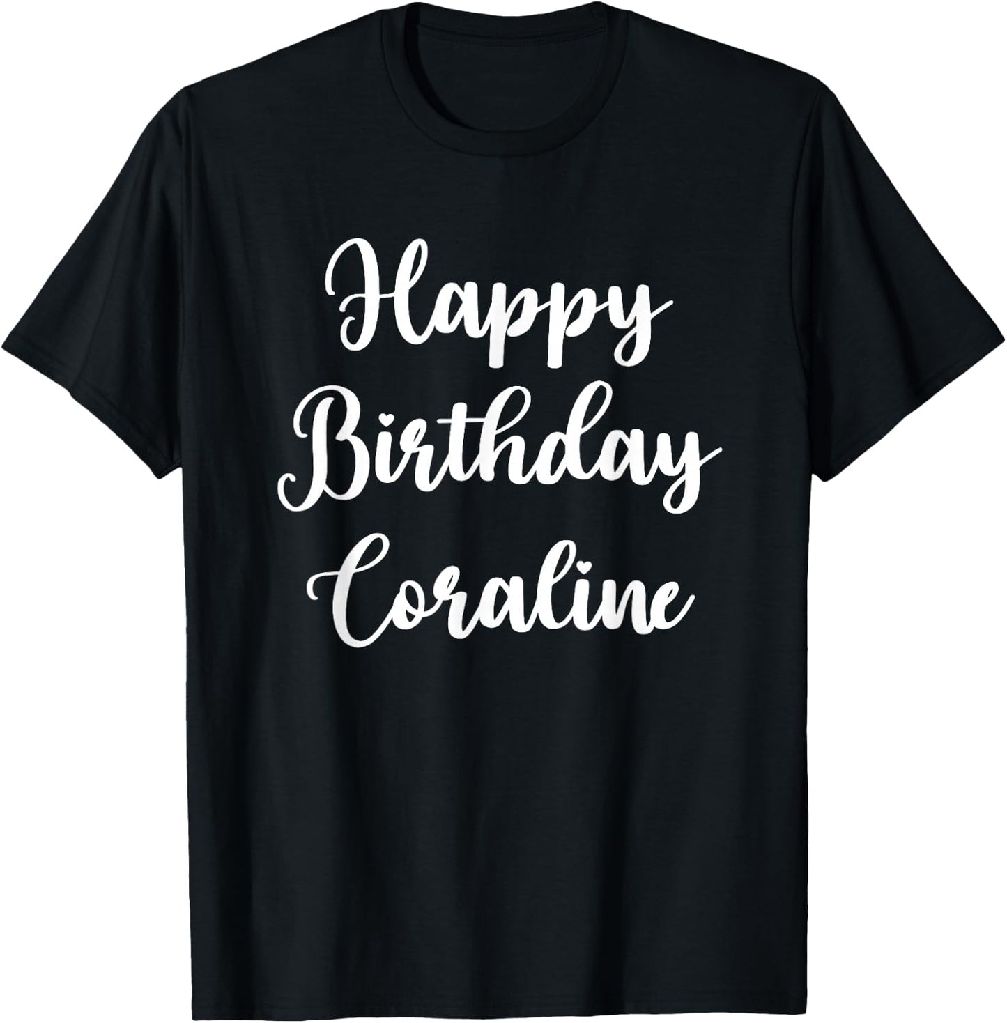 Happy Birthday Coraline T-Shirt - T-Shirt | Black
