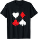 Casino Card Game Poker Game All In Cards Spades T-Shirt - T-Shirt | Black