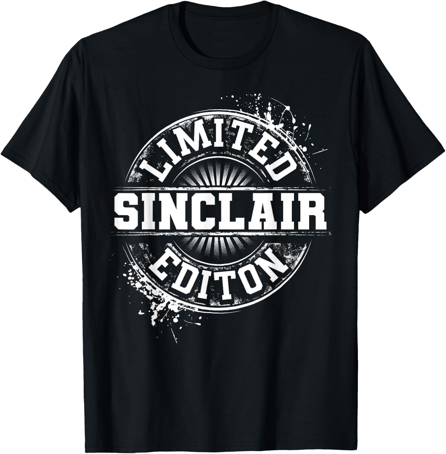 SINCLAIR Funny Surname Family Tree Birthday Reunion Gift T-Shirt - T-Shirt | Black