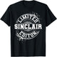 SINCLAIR Funny Surname Family Tree Birthday Reunion Gift T-Shirt - T-Shirt | Black