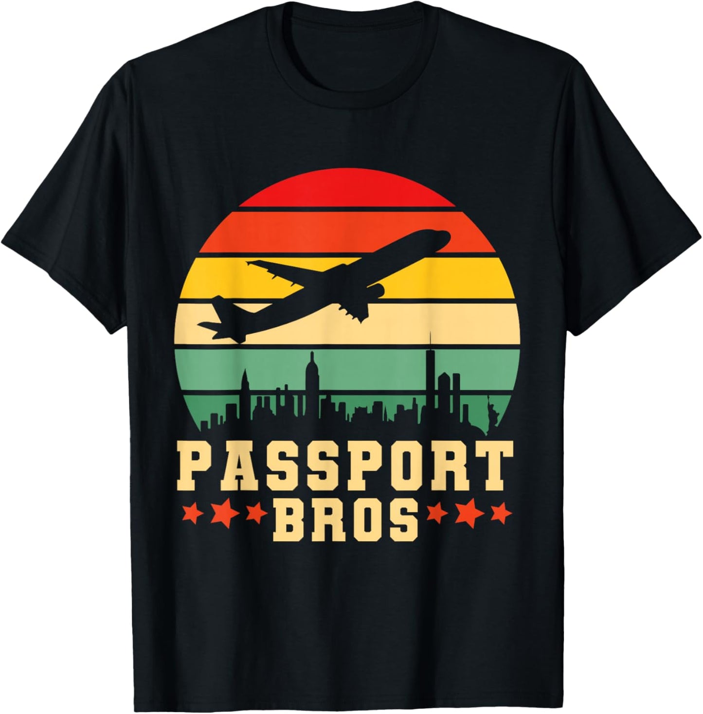 Find Love Abroad Modern Dating Meme Passport Bros T-Shirt - T-Shirt | Black