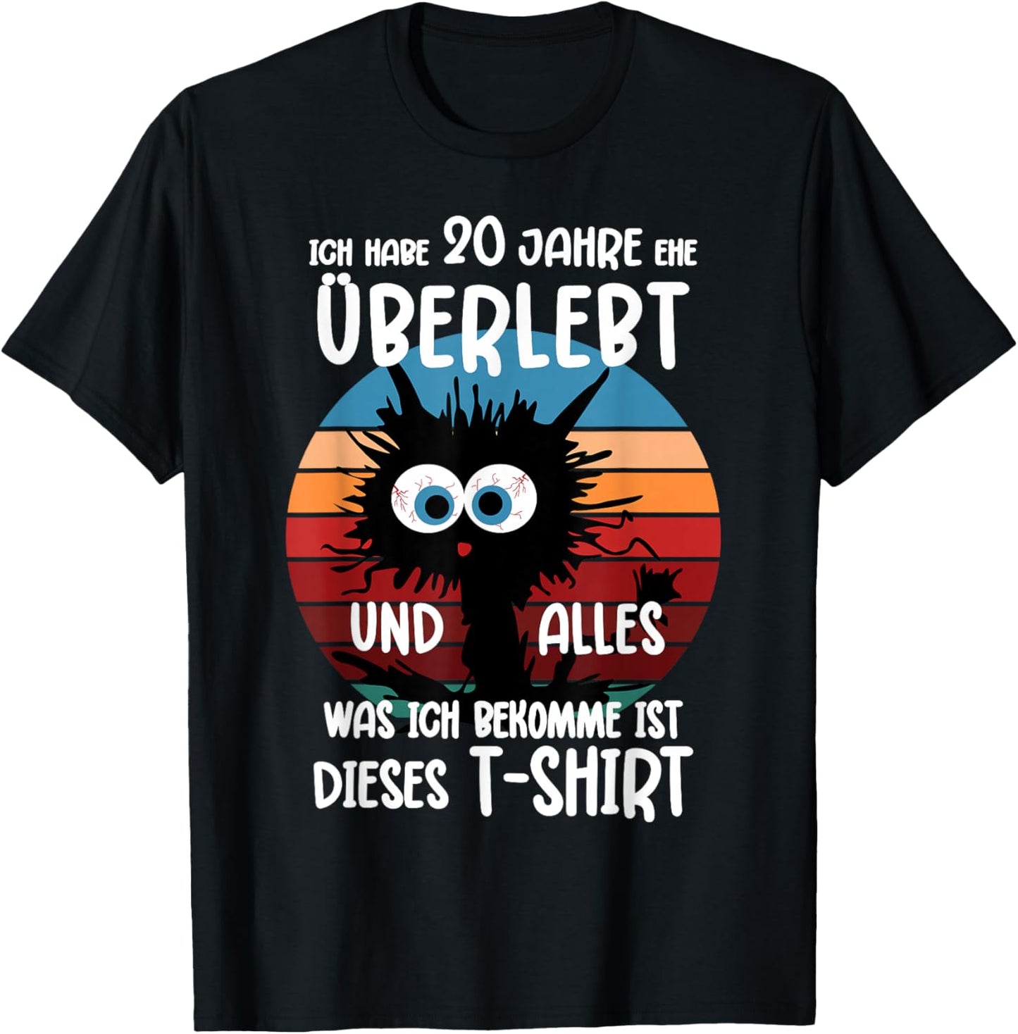 20 Jahre Verheiratet Porzellanhochzeit Ehe 20 Hochzeitstag T-Shirt - T-Shirt | Black